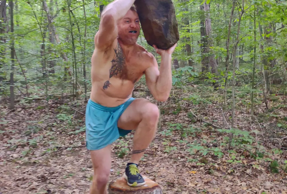 Functional fitness stations on wellness trail at Raven’s Retreat Hocking Hills