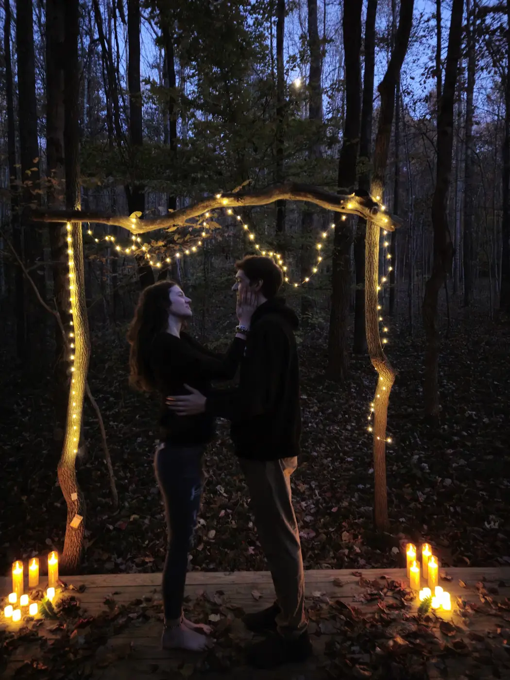 Vow renewal ceremony held on the private preserve at Raven’s Retreat