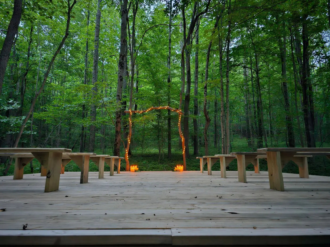 The Sculptor's Art Lodge exterior, the venue for private gatherings